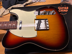 2013 Fender Japan MIJ TL62B ’62 Telecaster Custom 3-Tone Sunburst Double-Bound w/ Tweed HSC
