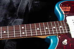 2025 Fender Japan MIJ FSR Hybrid II Jazzmaster Satin Ocean Turquoise Metallic Matching Headstock