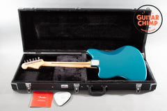 2025 Fender Japan MIJ FSR Hybrid II Jazzmaster Satin Ocean Turquoise Metallic Matching Headstock