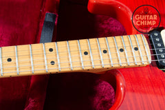 2020 Fender Japan MIJ Michiya Haruhata Stratocaster Trans Pink Flame Top Tweed HSC