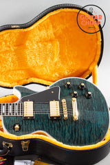 2024 Gibson Custom M2M ’68 Les Paul Custom Nordic Blue 5A Quilt Top TV White COA