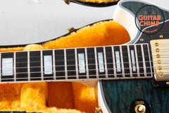 2024 Gibson Custom M2M ’68 Les Paul Custom Nordic Blue 5A Quilt Top TV White COA