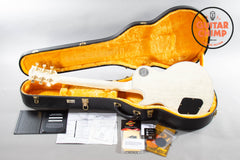 2024 Gibson Custom M2M ’68 Les Paul Custom Nordic Blue 5A Quilt Top TV White COA