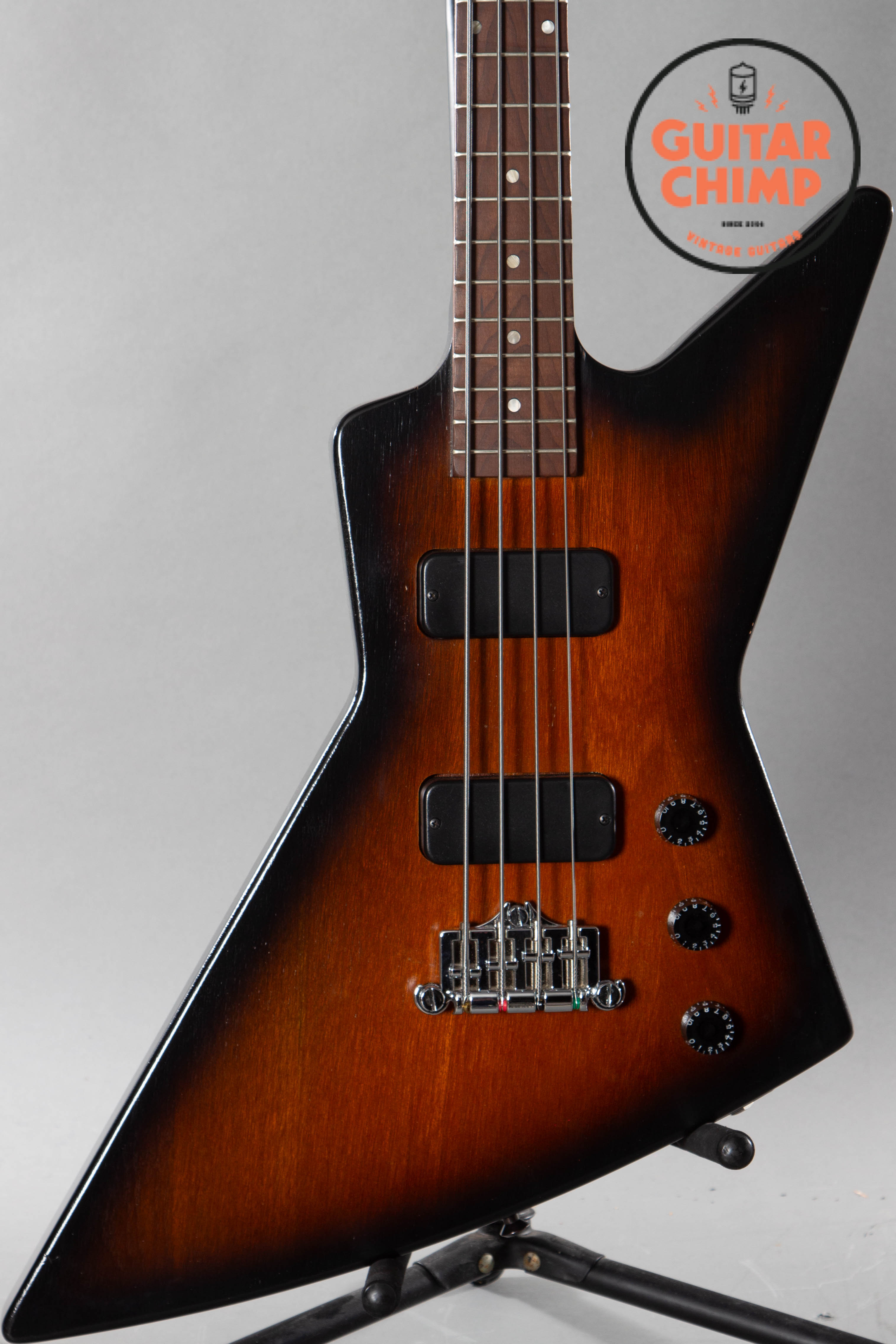 2012 Gibson Explorer Bass Tobacco Sunburst Guitar Chimp
