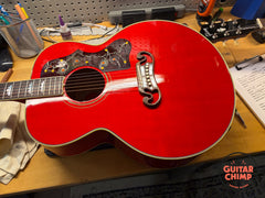 2024 Gibson Custom Shop M2M SJ-200 Original Transparent Cherry w/ OHSC + COA