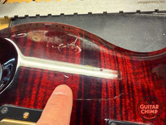 2024 Gibson SG Supreme Wine Red AAA Figured Maple Top Ebony Coil Split w/ OHSC