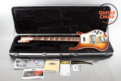 2021 Rickenbacker 4003 Satin Autumnglo Checkerboard Binding Mono Input