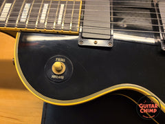 1993 Gibson Les Paul Custom Black Beauty Ebony Dual EMG 85 Active Pickups w/ OHSC