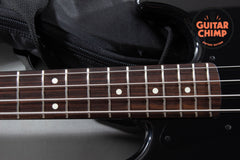 2013 Fender Japan MIJ JB62 '62 Jazz Bass All Black Matching Headstock
