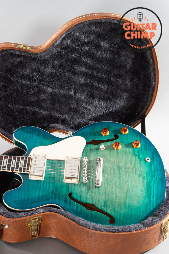 2017 Gibson ES-335 Figured Aquamarine