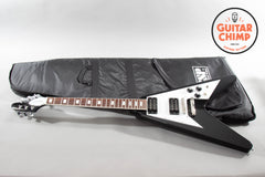 2009 Edwards E-FV-LTD Flying V Black MIJ ESP Japan w/ Gig Bag