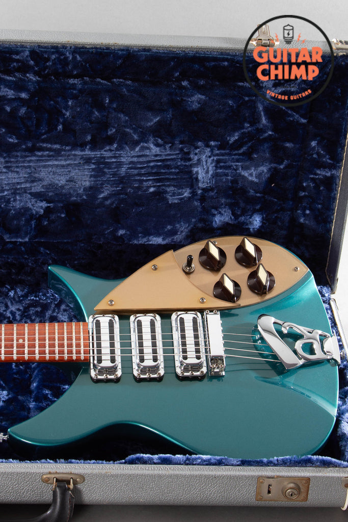 1997 Rickenbacker 325V59 Turquoise Rare Factory Color R Tailpiece OHSC