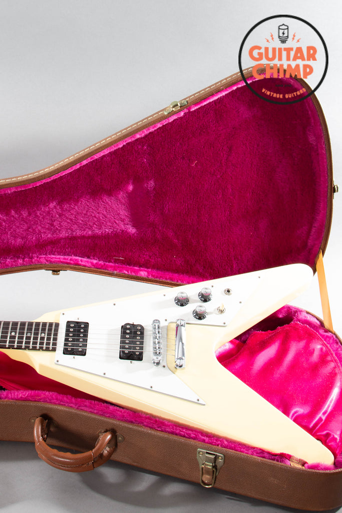 1995 Gibson Flying V '67 Reissue Alpine White OHSC Rare