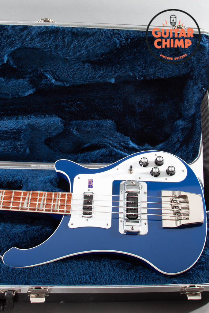 2002 Rickenbacker 4003 Midnight Blue Rare Color Hipshot Bridge OHSC