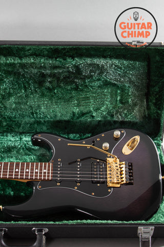 1991 Fender Japan MIJ Pro Feel STR-120SD Floyd Rose Stratocaster Blueberry Sunburst HSC Rare