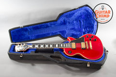 1986 Gibson Les Paul Custom Ferrari Red Patent # Pickups w/ Chainsaw Case