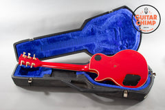 1986 Gibson Les Paul Custom Ferrari Red Patent # Pickups w/ Chainsaw Case