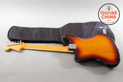 1997 Fender Japan CIJ JG66-85 ’62 Reissue Jaguar 3-Tone Sunburst Gig Bag