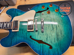 2017 Gibson ES-335 Figured Aquamarine