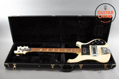 1982 Rickenbacker 4001 White Aged Cream Vintage Original w/ Hard-Shell Case