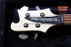 1982 Rickenbacker 4001 White Aged Cream Vintage Original w/ Hard-Shell Case