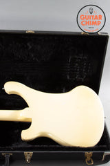 1982 Rickenbacker 4001 White Aged Cream Vintage Original w/ Hard-Shell Case