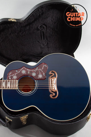 2015 Gibson Custom Shop Limited Edition SJ-200 Trans Blue Rare Run w/ OHSC + COA