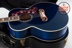 2015 Gibson Custom Shop Limited Edition SJ-200 Trans Blue Rare Run w/ OHSC + COA