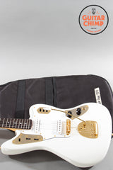 2025 Fender Japan MIJ Traditional ’60s Jaguar White Pearl Matching Headstock Gold Hardware
