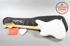 2025 Fender Japan MIJ Traditional ’60s Jaguar White Pearl Matching Headstock Gold Hardware