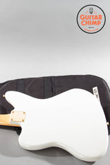 2025 Fender Japan MIJ Traditional ’60s Jaguar White Pearl Matching Headstock Gold Hardware