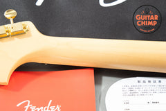 2025 Fender Japan MIJ Traditional ’60s Jaguar White Pearl Matching Headstock Gold Hardware