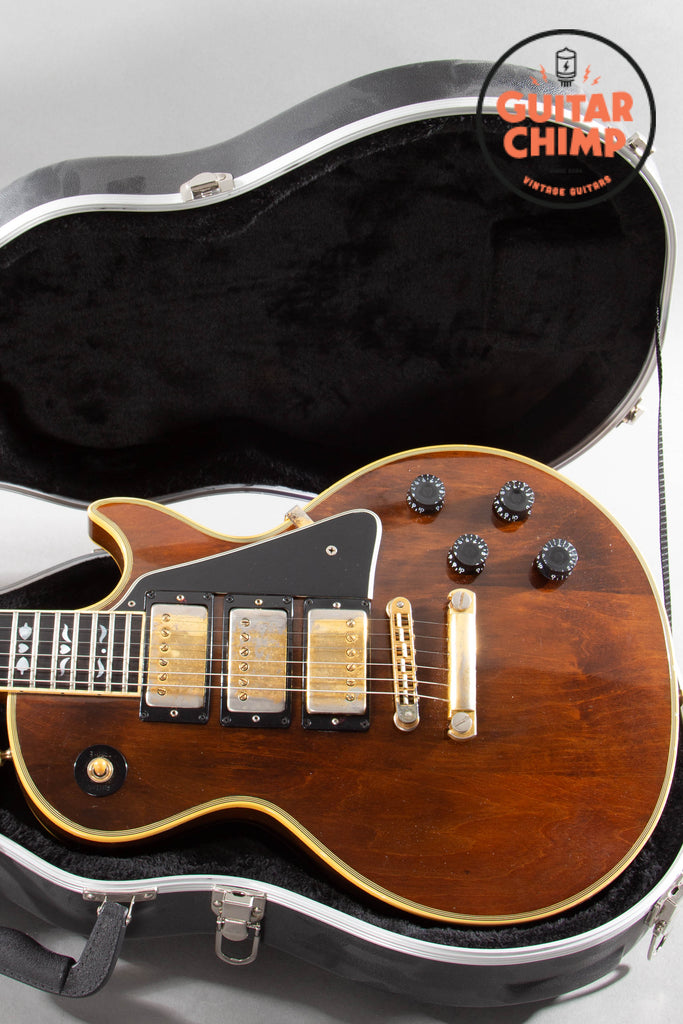 1977 Gibson Les Paul Artisan 3-Pickup Walnut Ebony Hearts & Flowers Vintage w/ HSC