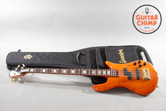 Spector Euro 4LX DW Doug Wimbish Signature Amber Gloss 1.5" Nut w/ Original Gig Bag