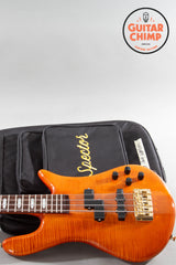 Spector Euro 4LX DW Doug Wimbish Signature Amber Gloss 1.5" Nut w/ Original Gig Bag