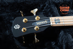 2024 Spector USA NS-2 Super Faded Black Gloss Birdseye Maple 1.5" Nut w/ OHSC