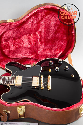 2022 Gibson ES-345 Ebony Black | Demo Shop Model | Excellent Condition | Original Cal T-Type Pickups