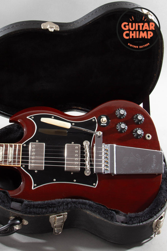 2000 Gibson Angus Young Signature SG Aged Cherry Maestro Vibrola w/ OHSC + Paperwork