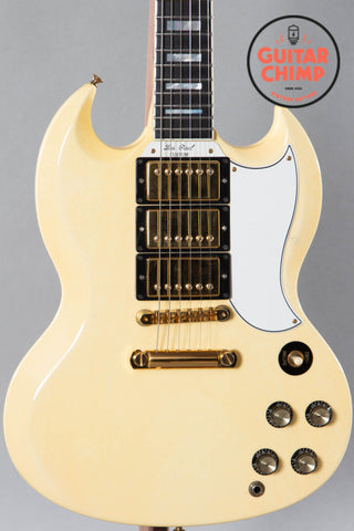 2000 Gibson Custom Shop SG Custom 3-Pickup Alpine White