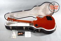 2012 Gibson Left-Handed Les Paul Standard Plus Trans Amber AAA Flametop w/ OHSC