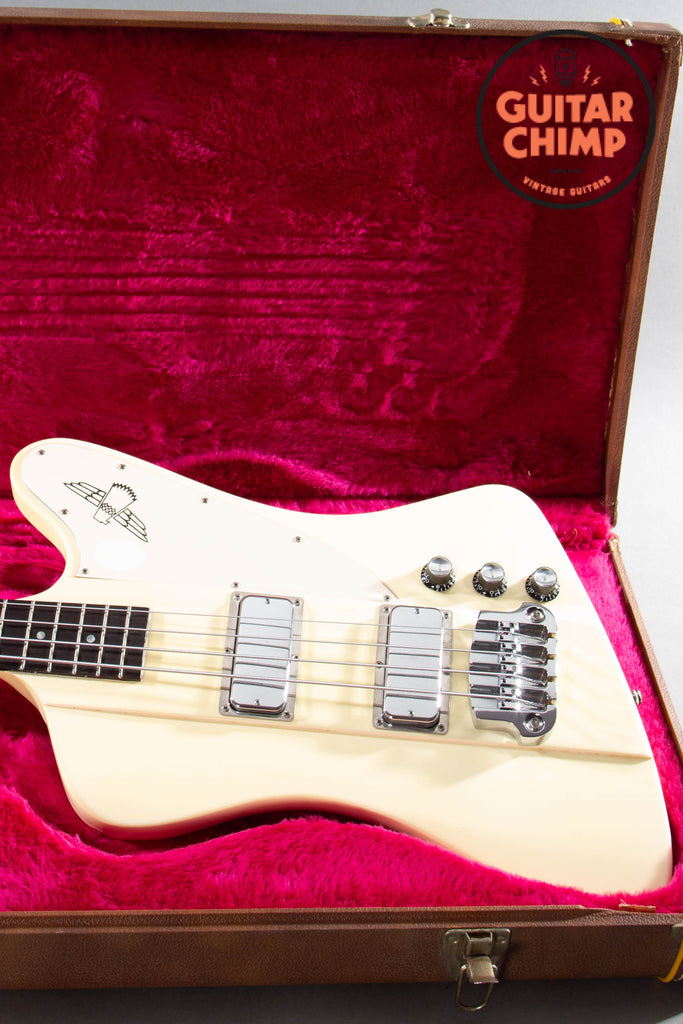 2001 Gibson Thunderbird IV Classic White Ebony Lollar Pickups Hipshot Upgrades w/ OHSC