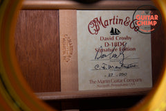 2002 Martin D-18DC David Crosby Signature #27 of 250 "Interior label signed by David Crosby"