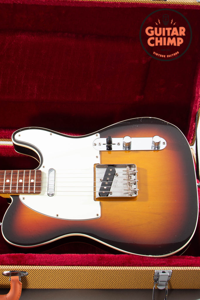 2013 Fender Japan MIJ TL62B ’62 Telecaster Custom 3-Tone Sunburst Double-Bound w/ Tweed HSC