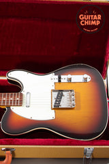 2013 Fender Japan MIJ TL62B ’62 Telecaster Custom 3-Tone Sunburst Double-Bound w/ Tweed HSC