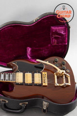 1974 Gibson SG Custom 3-Pickup Walnut with Bigsby & Original Case | Vintage Icon