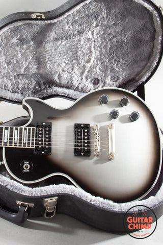 2022 Gibson Custom Shop Les Paul Axcess Custom Silverburst Stop Tail 496R Coil Split w/ OHSC + COA