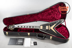 2017 Gibson Custom Shop Flying V Custom Black Beauty | Original Case & COA