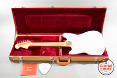 2025 Fender Japan MIJ Traditional ’60s Mustang White Pearl Matching Headstock Gold Hardware w/ Tweed HSC