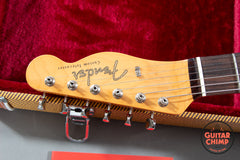 2025 Fender Japan MIJ Ishibashi FSR Traditional ’60s Telecaster Custom Black Double-Bound w/ Tweed HSC