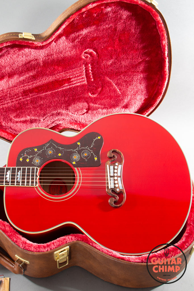 2024 Gibson Custom Shop M2M SJ-200 Original Transparent Cherry w/ OHSC + COA